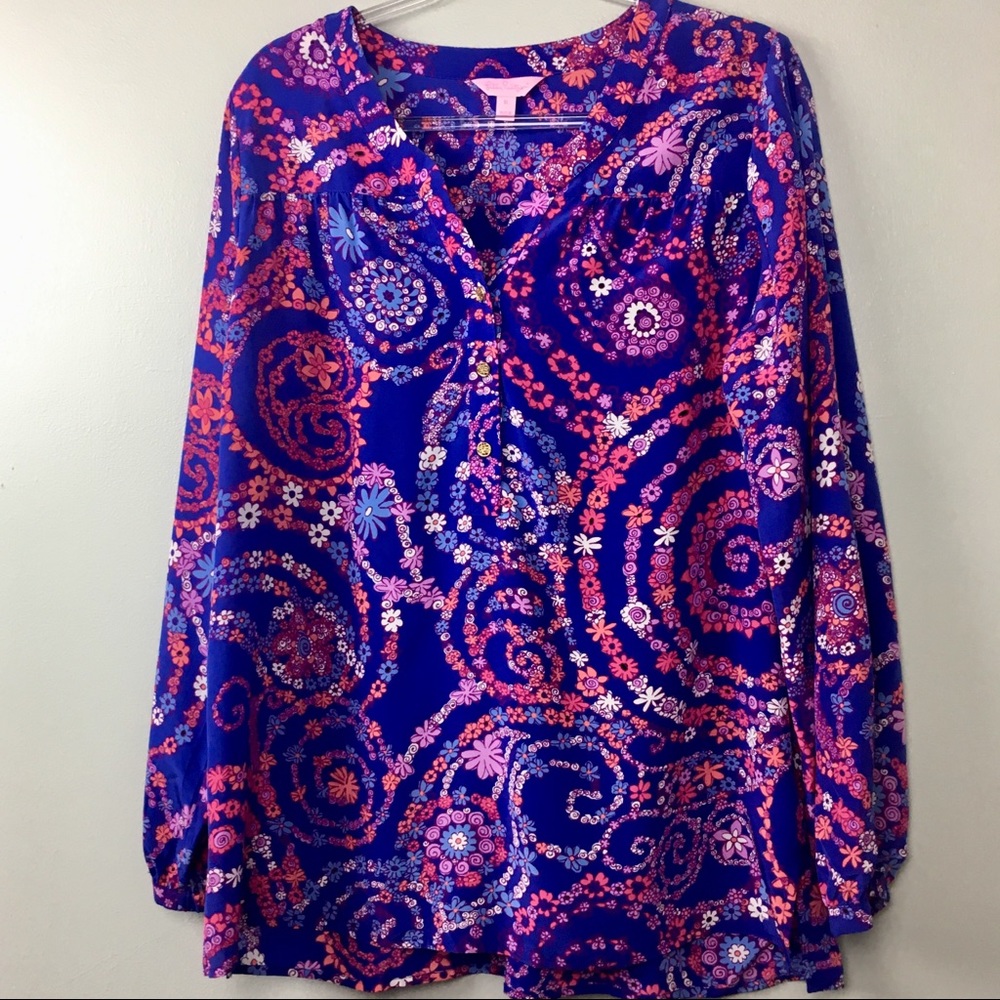 🤩 NWOT! Lilly Pulitzer Bright & Bold Blouse XL